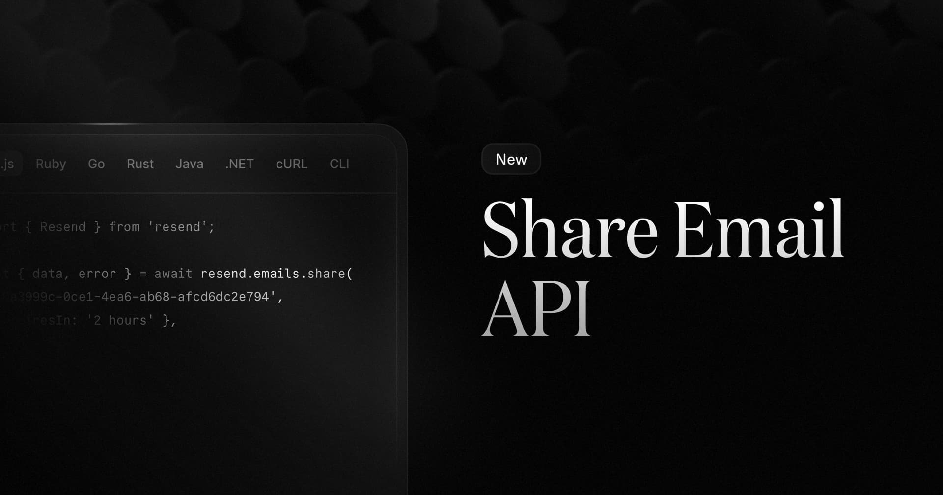 Share Email API